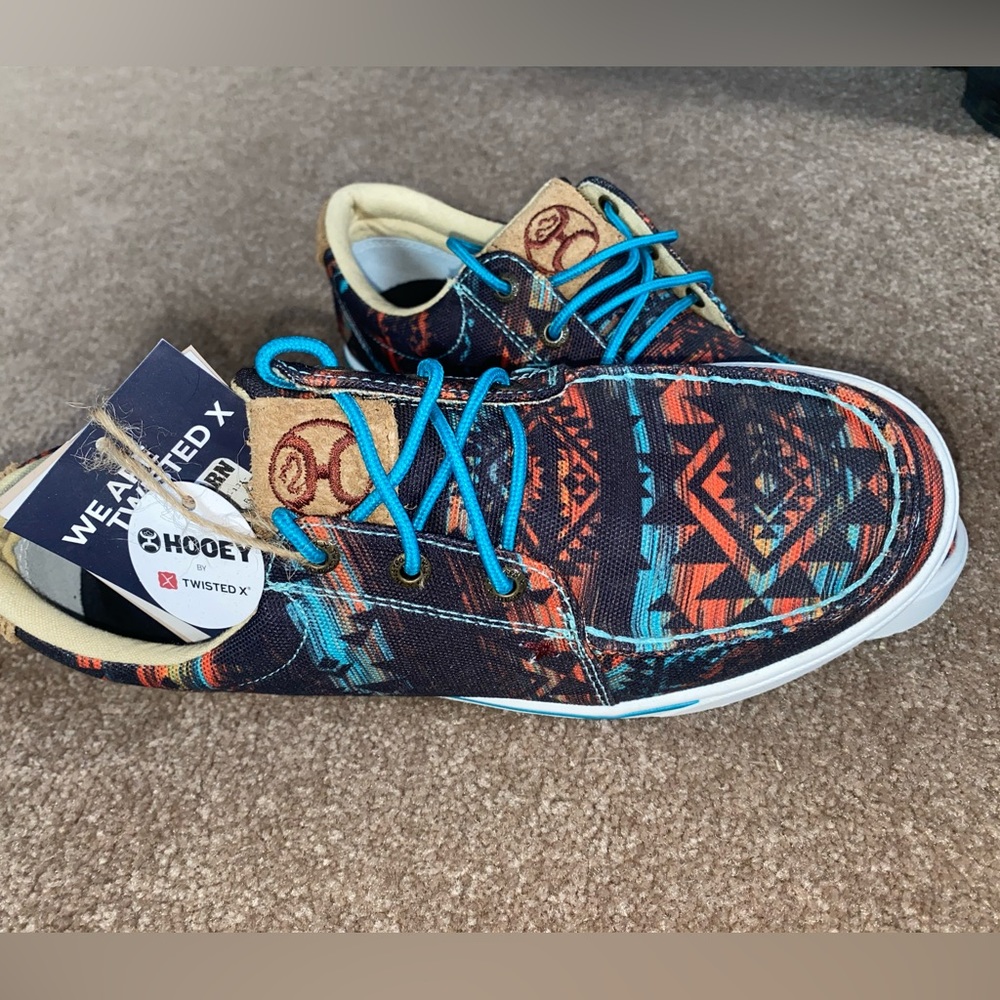 TWISTED X WOMEN'S MIDNIGHT SOUTHWESTERN LOPER SHOES - MOC TOE